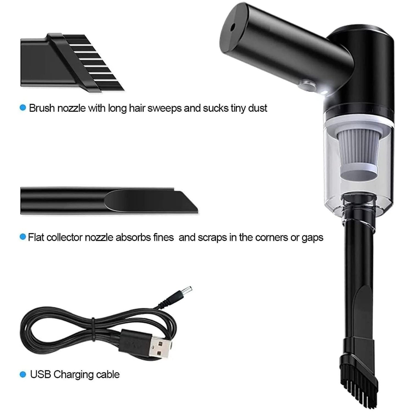 3 in 1 USB Rechargeable Premium Vacuum Cleaner