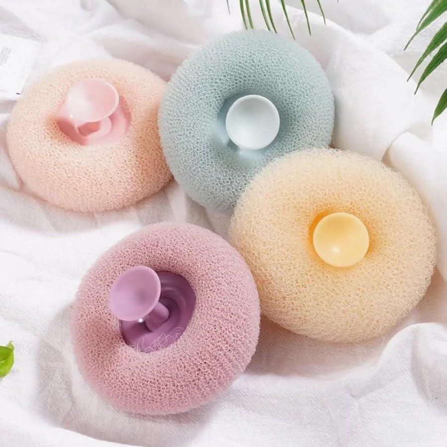 Bath Towel Scrub with Sucker Scrub